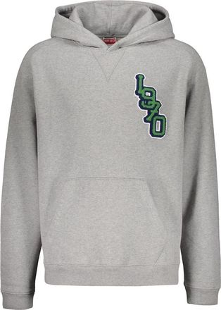 Kenzo Katoenen Hoodie met Verstelbare Capuchon - Heren - Hoodies - Grijs - S - Katoen - Hoodies & sweatvesten