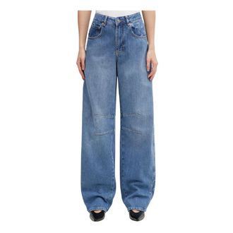 Marine Serre Donna, Jeans, Blu, M, new