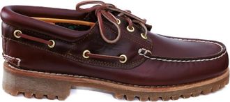 Timberland 3-Eye Lug Handsewn Boat Shoe - Heren - Bootschoenen - Rood - 42 EU - Leer - Schoenen