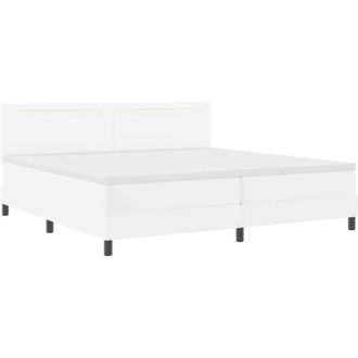 vidaXL Estructura De Cama Con Colch&oacute;n 200 X 200 Cm Cuero Sint&eacute;tico Vidaxl