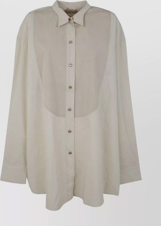 Our Legacy collared neck tuxedo shirt with pleated back