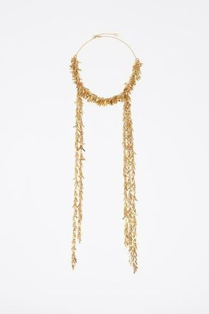Bimba & Lola Metal Chain Necklace With Fringe in Gold at Nordstrom