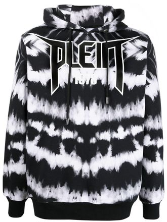 Philipp Plein Felpa con fantasia tie dye - Nero
