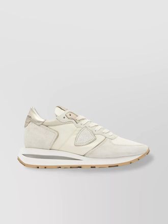 Philippe Model slip-on sneakers with suede panels and rubber sole