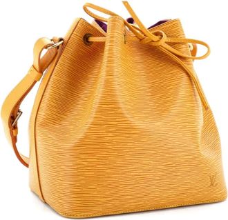 Louis Vuitton Petit Noe Handbag Epi Leather bucket bag - Geel