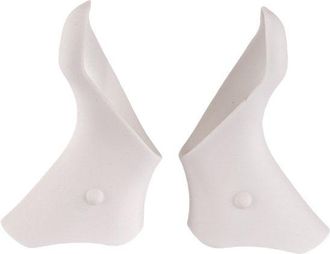 OEM Fundas De Silicona Para Manetas De Cambio De Bicicleta De Carretera - Aptas Para Shimano St-5600/6600 - Blancas - 1 Par - 1086232 Mm