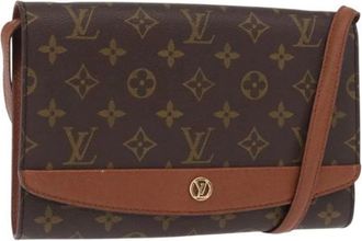 Louis Vuitton Pre-owned Cross Body Bags, female, Brown, Size: ONE SIZE Pre-owned Canvas Cross Body Bag