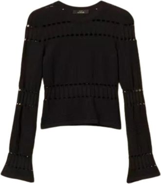 Twinset Maglia - Dames - Ronde hals truien - Zwart - M - Truien & Vesten