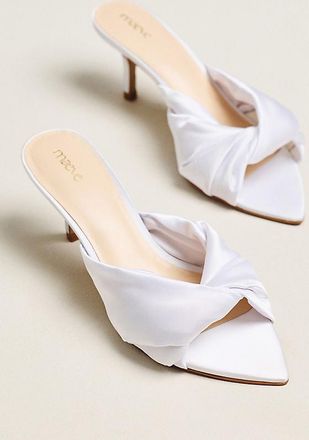 Maeve Satin Mule Heels