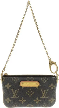 Louis Vuitton Brown Coated Canvas Pochette Pouch (Pre-Owned)