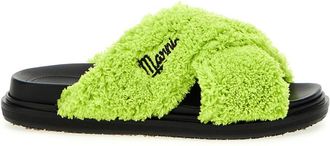 Marni Green Slip On Sandals