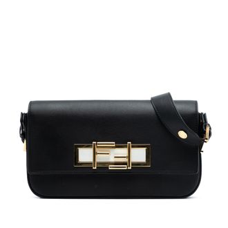 Fendi Tweedehands Leer 3baguette Schoudertas