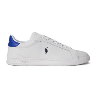 Polo Ralph Lauren Sneakers, male, White, Size: 10 US Hrt Crt Ii Sneakers Low Top Lace Leather