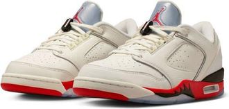 Nike Jordan Sixty Plus Low Basketball Sneaker in 100 Sail/fire R at Nordstrom, Size 10.5