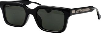 Gucci Stijlvolle zonnebril Gg 1732Sk - Heren - Zonnebrillen - Zwart - 55 MM - Accessoires