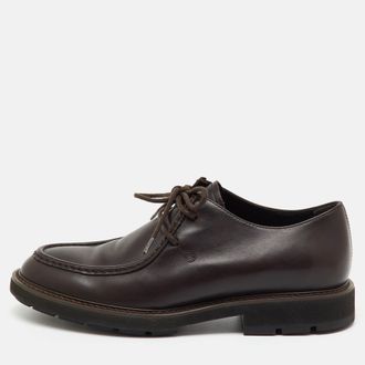 Tod's Tods Dark Brown Leather Lace Up Derby