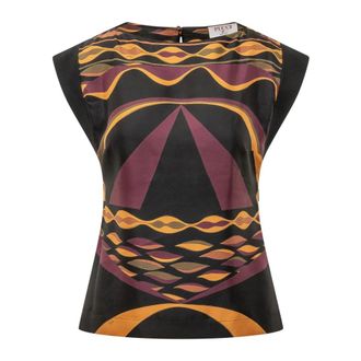 Pucci Top de Seda Estampado Dune - Tops - Mujer - Multicolor - M