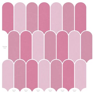 vidaXL Loseta De Pluma 10 Pcs Rosa 30 X 30 Cm Poliuretano Y Pet Vidaxl