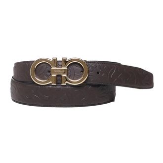 Ferragamo Belts, male, Brown, Size: 115 CM Reversible Gancini Belt