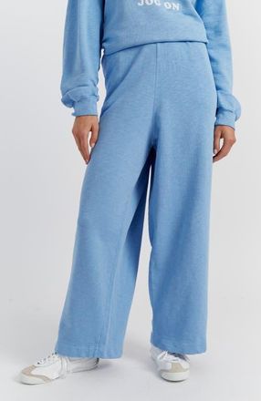 Chinti and Parker Snoopy Graphic Cotton Sweatpants in Sky Blue at Nordstrom, Size X-Small