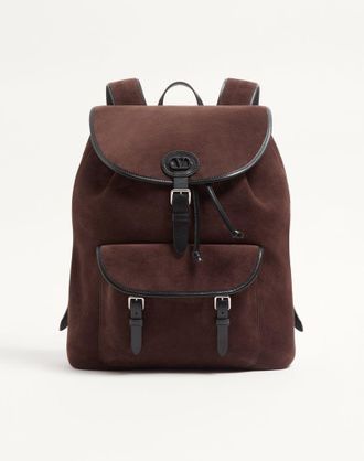 Valentino Garavani Zaino Valentino Garavani Antibes in suede Uomo EBANO UNI