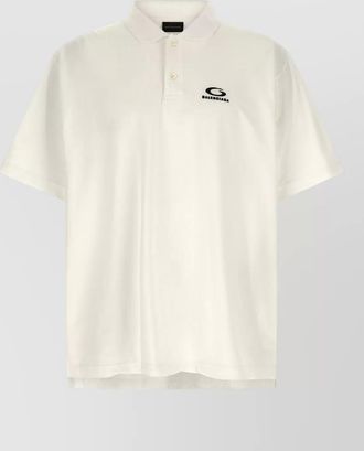 Balenciaga oversized cotton polo shirt