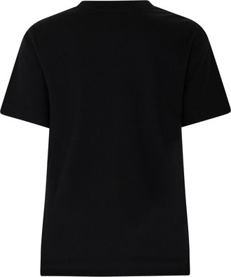 Burberry Womens T-Shirt With Logo, Cotton Black T-Shirts & Jerseys
