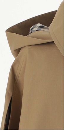 Burberry Girls Cotton Cape Beige Coat