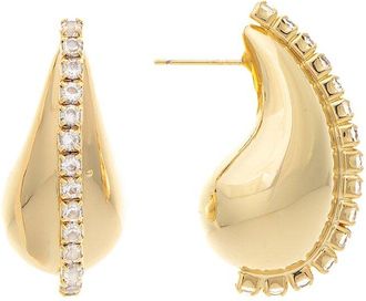 Rivka Friedman 18K Plated Cz Earrings