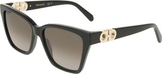 Ferragamo SF2110S 001 Womens Sunglasses Black Size 57