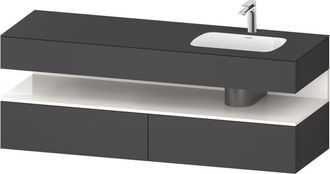 Duravit Qatego Lavabo Encastrado Con Base De Lavabo Consola, - Duravit