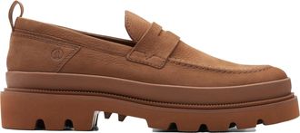 Clarks Mens Badell Step Shoes, Color Cola Nubuck, Size: 8.5 UK