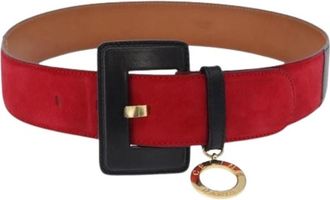Celine Pre-owned Vintage Riem - Dames - Vintage Accessoires - Rood - ONE Size - Leer - Vintage