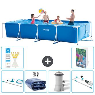 Intex Piscina Con Estructura Rectangular - 450x220x84 Cm - 7-piezas S149