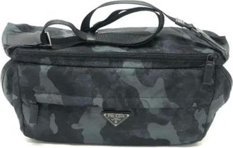 Prada Pre-owned Cross Body Bags, female, Black, Size: ONE SIZE Pre-owned Nylon prada-bags