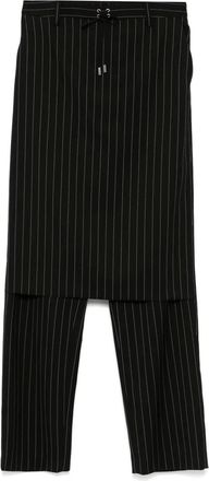 Jean Paul Gaultier Pantaloni con gonna e coulisse - Nero