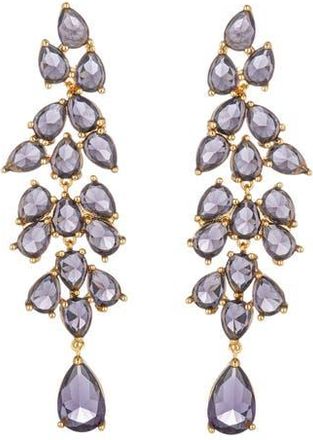 Eye Candy Los Angeles Alice Purple Cubic Zirconia Drop Earrings at Nordstrom Rack