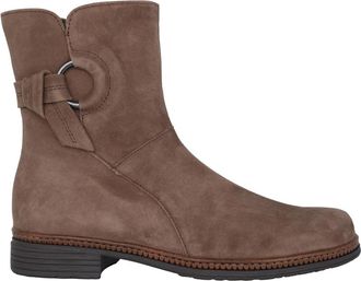 Gabor Ritssluiting Laars - Grijs - Dames - Enkellaarsjes - Bruin - 35 EU - Leer - Schoenen