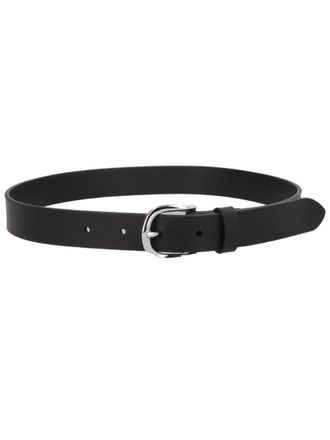 Isabel Marant Black Narrow Leather Belt