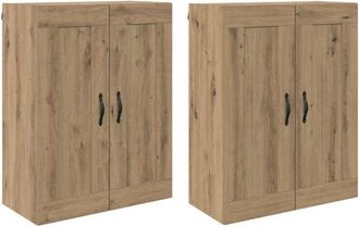 vidaXL Wall-mounted Cabinets 2 pcs Artisan Oak 69.5 x 34 x 90 cm vidaXL