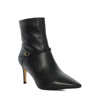 Dune London Womens Ladies Olene - Heeled Leather Ankle Boots - Black - Size UK 3