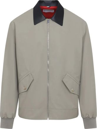 Givenchy Bomber con colletto a contrasto - Grigio