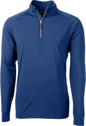 Cutter & Buck Adapt Knit Quarter Zip Pullover in Tour Blue at Nordstrom, Size 2Xlt