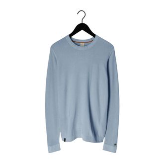 Cast Iron Crewneck Katoen Modal - Heren - Truien - Blauw - Maat: 3XL Katoen