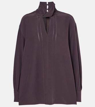 Joseph Blusa Rivoli in crêpe de chine di seta