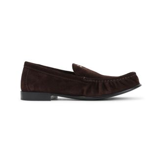 Miu Miu Brown Suede Loafers