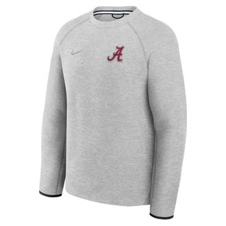 Nike Alabama Tech Fleece Nike Mens College Pullover Crew in Grey | 05L6086NABN-J35