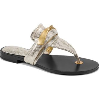 DKNY Velvet Flip Flop in White Gold at Nordstrom, Size 6.5