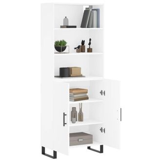 Berkfield Home Highboard White 69.5x34x180 cm Engineered Wood