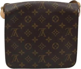 Louis Vuitton Pre-owned Vintage Shoulder Bag - Dames - Vintage Schoudertas - Bruin - ONE Size - Leer - Vintage
